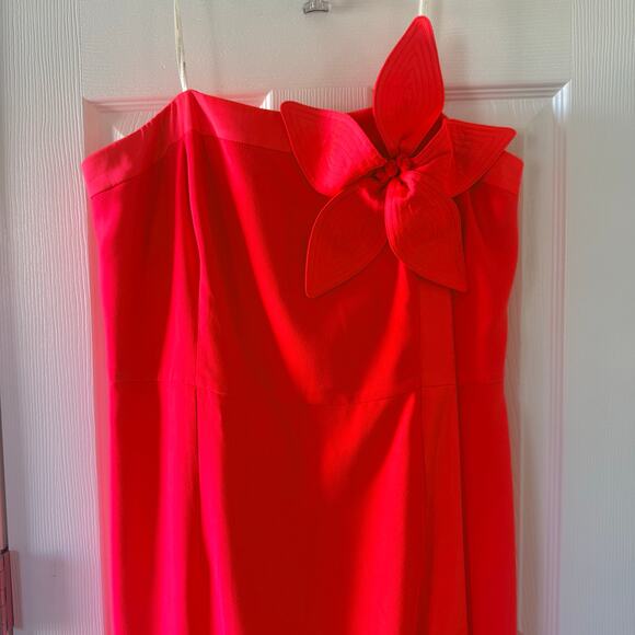 NWT Lilly Pulitzer Anasophia Rosette Strapless Maxi Dress Sz 16 Cane Coral Pink - Picture 8 of 13